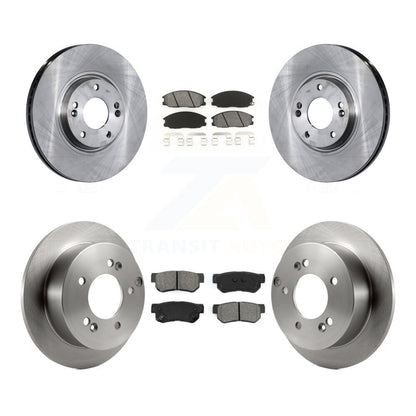 Disc Brake Rotors And Semi-Metallic Pads Front Rear Kit For Hyundai XG350