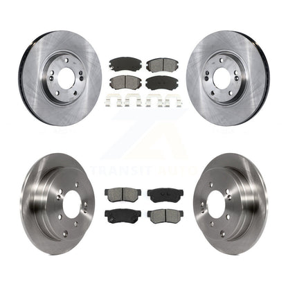 Disc Brake Rotors And Semi-Metallic Pads Front Rear Kit For Hyundai Azera