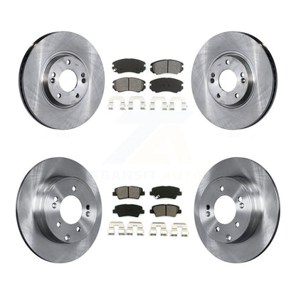 Disc Brake Rotors And Semi-Metallic Pads Front Rear Kit For Hyundai Azera