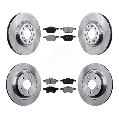 Disc Brake Rotors And Semi-Metallic Pads Front Rear Kit For Mazda 5