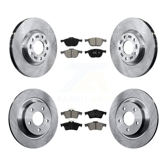 Disc Brake Rotors And Semi-Metallic Pads Front Rear Kit For Mazda 5
