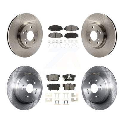 Disc Brake Rotors And Semi-Metallic Pads Front Rear Kit For 2005-2006 Honda CR-V