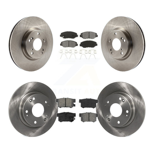 Disc Brake Rotors And Semi-Metallic Pad Front Rear Kit For Honda Civic Acura ILX