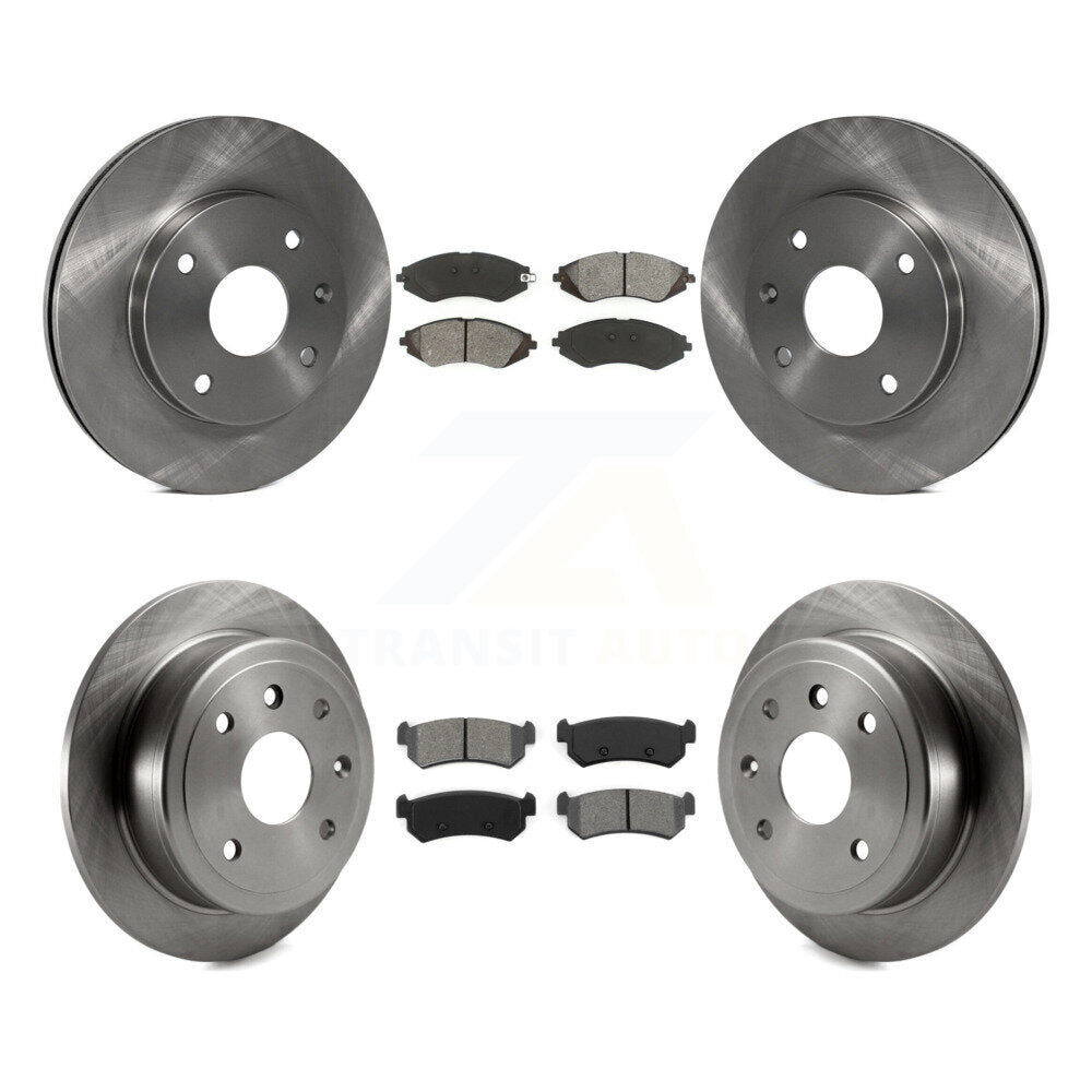 Brake Rotors Semi-Metallic Pad Front Rear Kit For Chevrolet Optra Suzuki Forenza