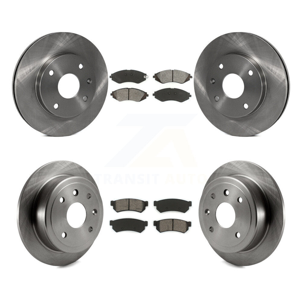 Brake Rotors Semi-Metallic Pad Front Rear Kit For Chevrolet Optra Suzuki Forenza