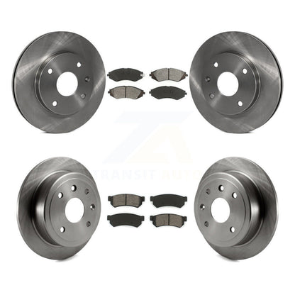 Brake Rotors Semi-Metallic Pad Front Rear Kit For Chevrolet Optra Suzuki Forenza