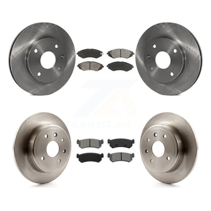 Disc Brake Rotors And Semi-Metallic Pads Front Rear Kit For Chevrolet Optra