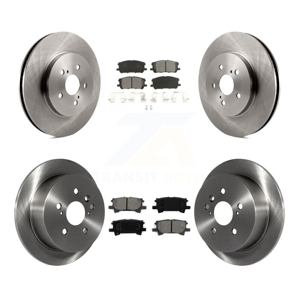 Brake Rotor Semi-Metallic Pad Front Rear Kit For Lexus RX350 RX330 Toyota RX400h