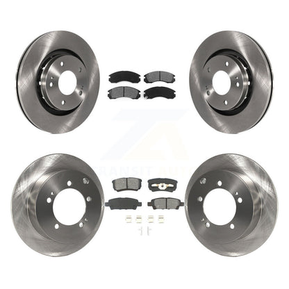 Brake Rotors Semi-Metallic Pad Front Rear Kit For 2005-2006 Mitsubishi Outlander