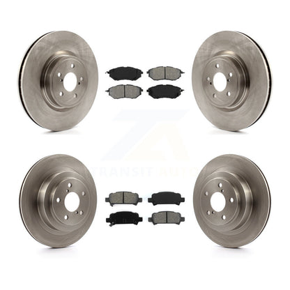 Disc Brake Rotors And Semi-Metallic Pads Front Rear Kit For Subaru Legacy