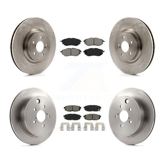 Disc Brake Rotors And Semi-Metallic Pad Front Rear Kit For Subaru Outback Legacy