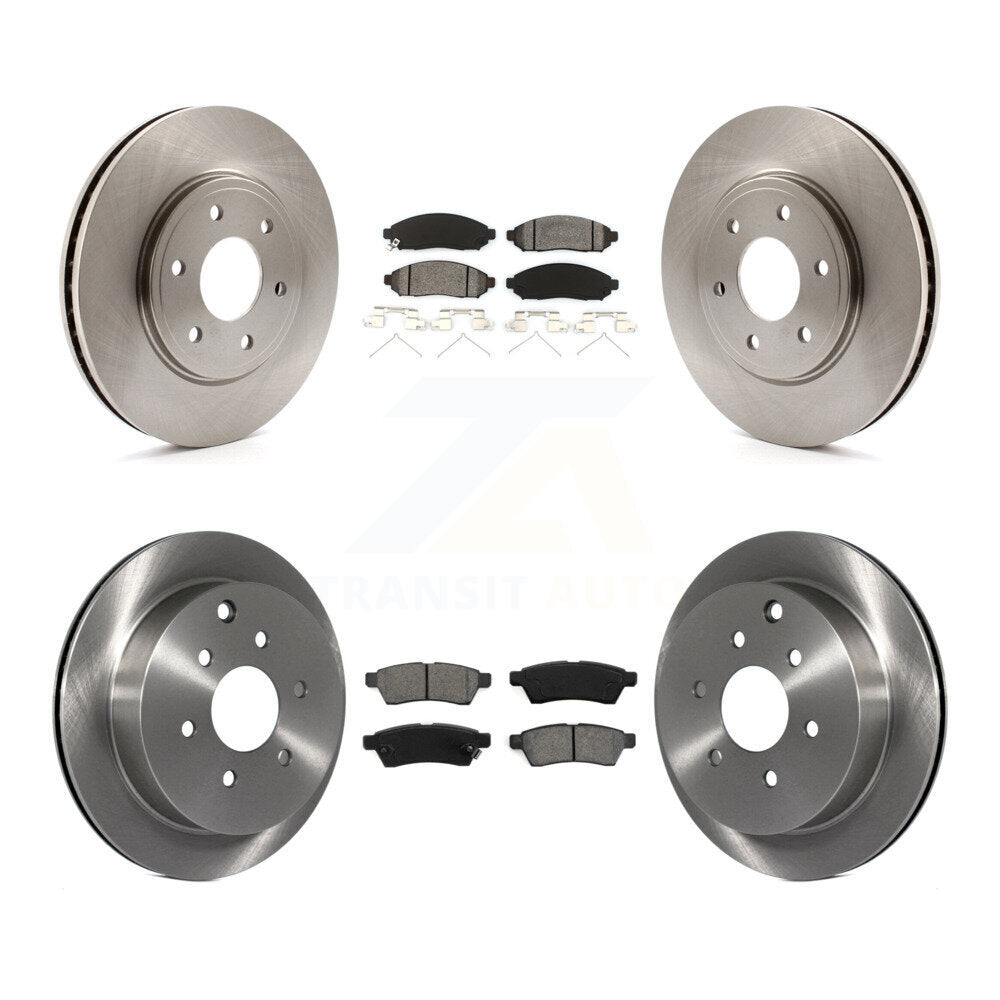 Brake Rotors Semi-Metallic Pad Front Rear Kit For Nissan Frontier Suzuki Equator