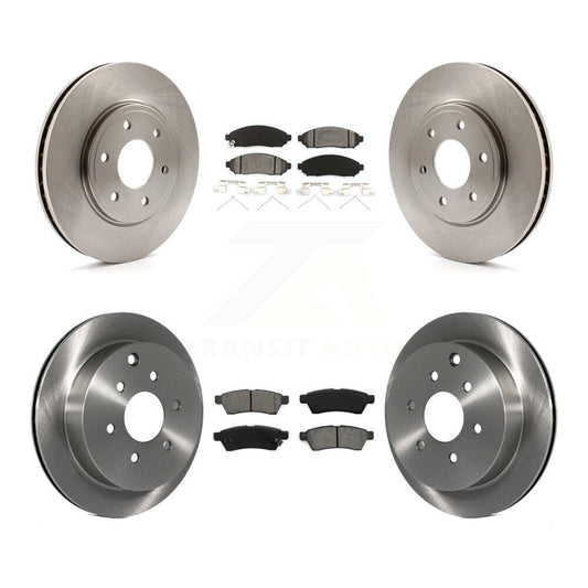 Brake Rotors Semi-Metallic Pad Front Rear Kit For Nissan Frontier Suzuki Equator