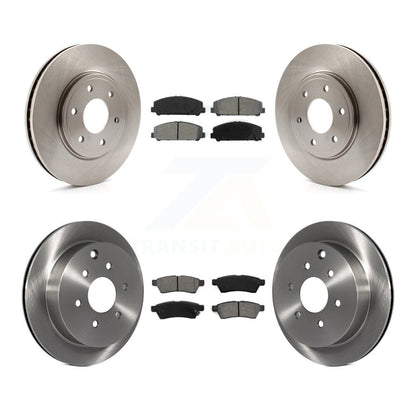 Disc Brake Rotors And Semi-Metallic Pads Front Rear Kit For Suzuki Equator