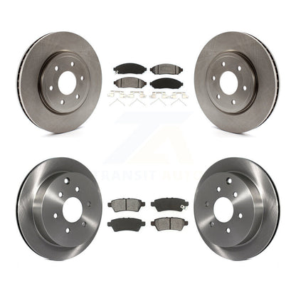 Disc Brake Rotors & Semi-Metallic Pad Front Rear Kit For 2006-2007 Nissan Xterra