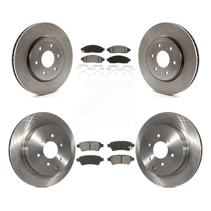 Disc Brake Rotors And Semi-Metallic Pads Front Rear Kit For Nissan Pathfinder