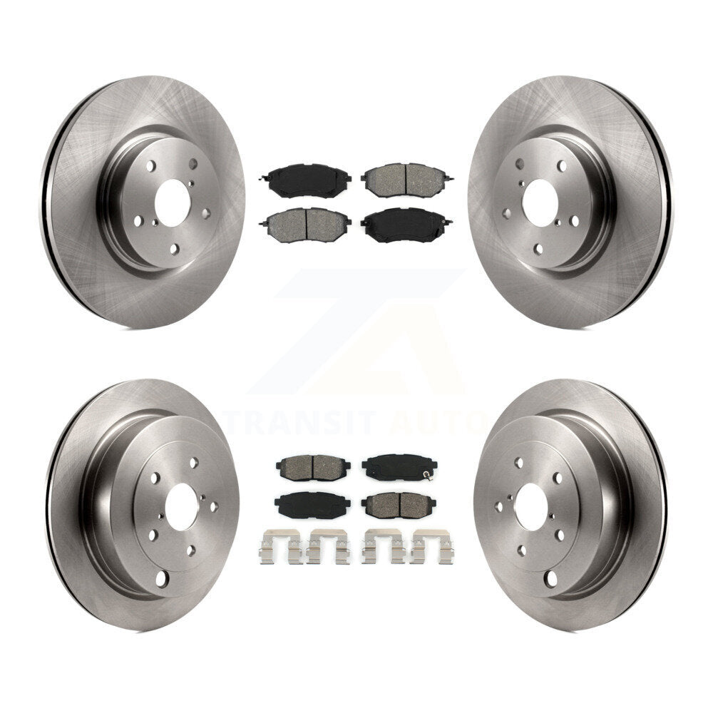 Disc Brake Rotors And Semi-Metallic Pads Front Rear Kit For Subaru Tribeca B9