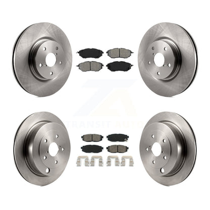 Disc Brake Rotors And Semi-Metallic Pads Front Rear Kit For Subaru Tribeca B9