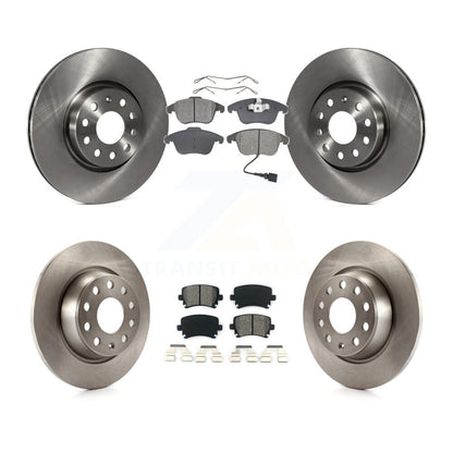 Disc Brake Rotors Semi-Metallic Pad Front Rear Kit For Volkswagen Tiguan Audi Q3