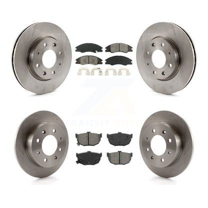 Disc Brake Rotors And Semi-Metallic Pads Front Rear Kit For Kia Spectra Spectra5