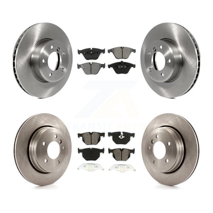 Disc Brake Rotors And Semi-Metallic Pads Front Rear Kit For BMW 530i 525i 528i