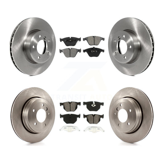 Disc Brake Rotors And Semi-Metallic Pads Front Rear Kit For BMW 530i 525i 528i
