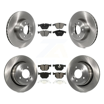 Disc Brake Rotor Semi-Metallic Pad Front Rear Kit For BMW 530xi 528i xDrive 535i