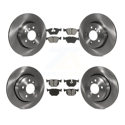 Disc Brake Rotors And Semi-Metallic Pads Front Rear Kit For 2004-2010 BMW X3