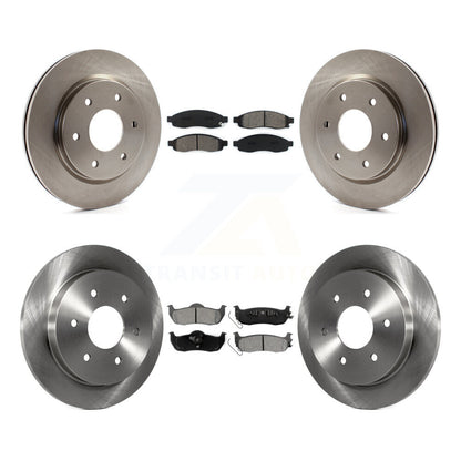 Disc Brake Rotor Semi-Metallic Pad Front Rear Kit For Nissan TITAN INFINITI QX56