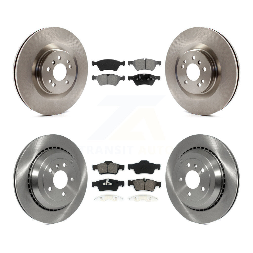 Brake Rotor Semi-Metallic Pad Front Rear Kit For Mercedes-Benz ML350 GL350 GL320