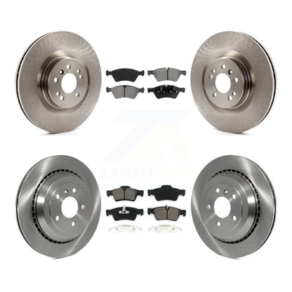 Brake Rotor Semi-Metallic Pad Front Rear Kit For Mercedes-Benz ML350 GL350 GL320
