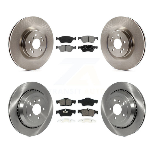 Brake Rotor Semi-Metallic Pad Front Rear Kit For Mercedes-Benz ML350 GL350 GL320