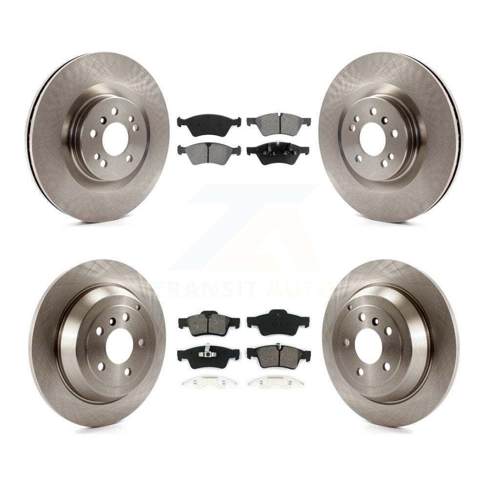Disc Brake Rotors And Semi-Metallic Pads Front Rear Kit For Mercedes-Benz ML320