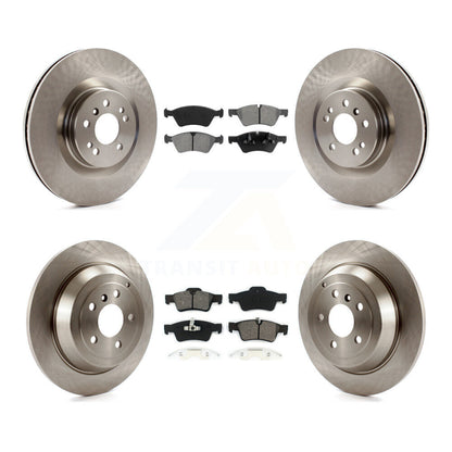 Disc Brake Rotors And Semi-Metallic Pads Front Rear Kit For Mercedes-Benz ML320