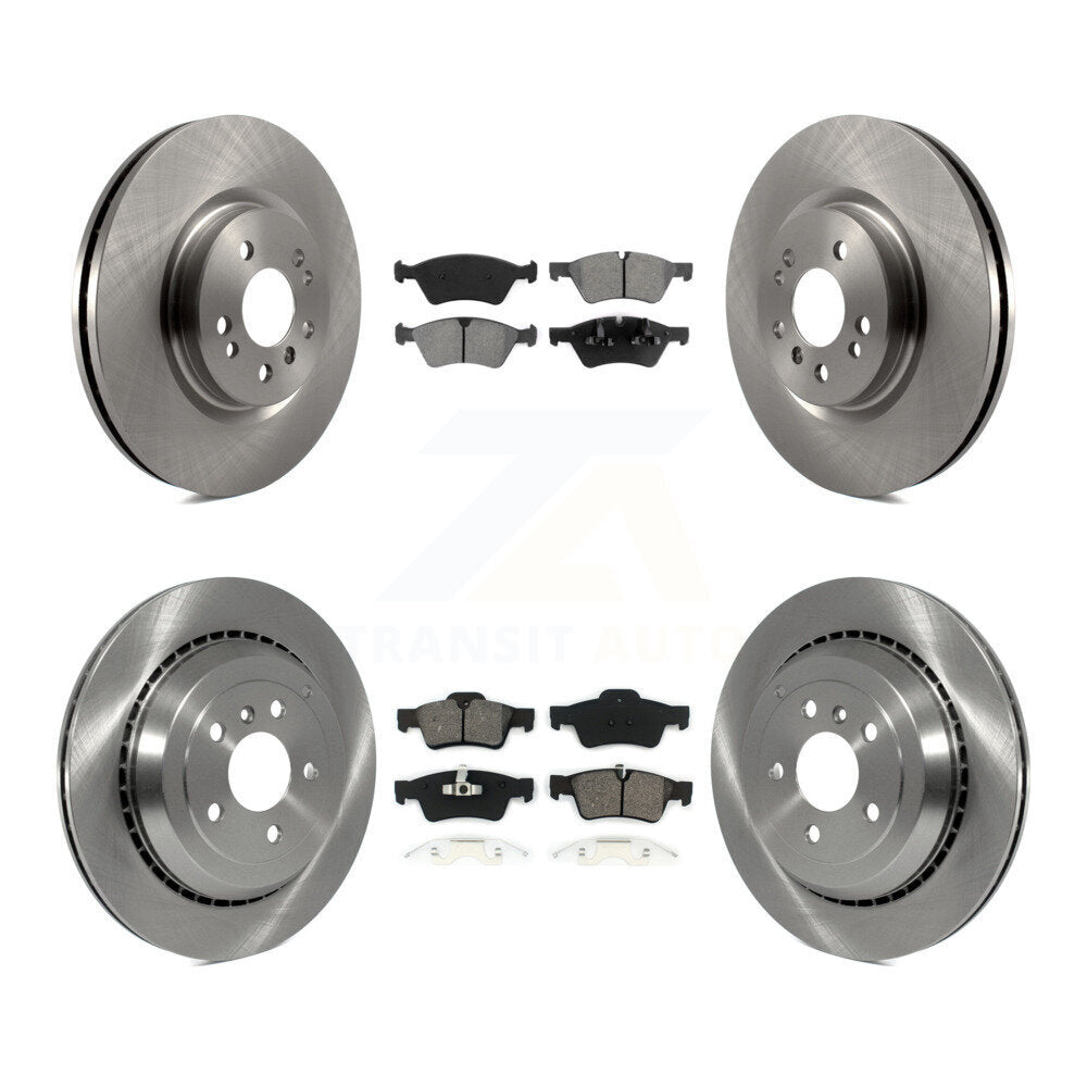 Brake Rotor & Semi-Metallic Pad Front Rear Kit For Mercedes-Benz ML500 R320 R350