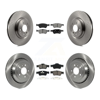Brake Rotor & Semi-Metallic Pad Front Rear Kit For Mercedes-Benz ML500 R320 R350