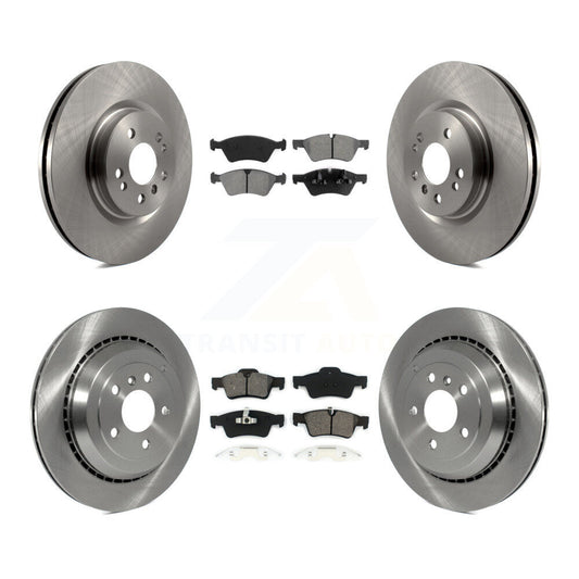 Brake Rotor & Semi-Metallic Pad Front Rear Kit For Mercedes-Benz ML500 R320 R350