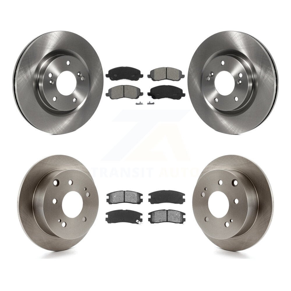Disc Brake Rotors Semi-Metallic Pad Front Rear Kit For Mitsubishi Eclipse Galant