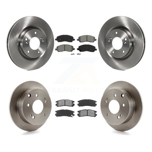 Disc Brake Rotors Semi-Metallic Pad Front Rear Kit For Mitsubishi Eclipse Galant