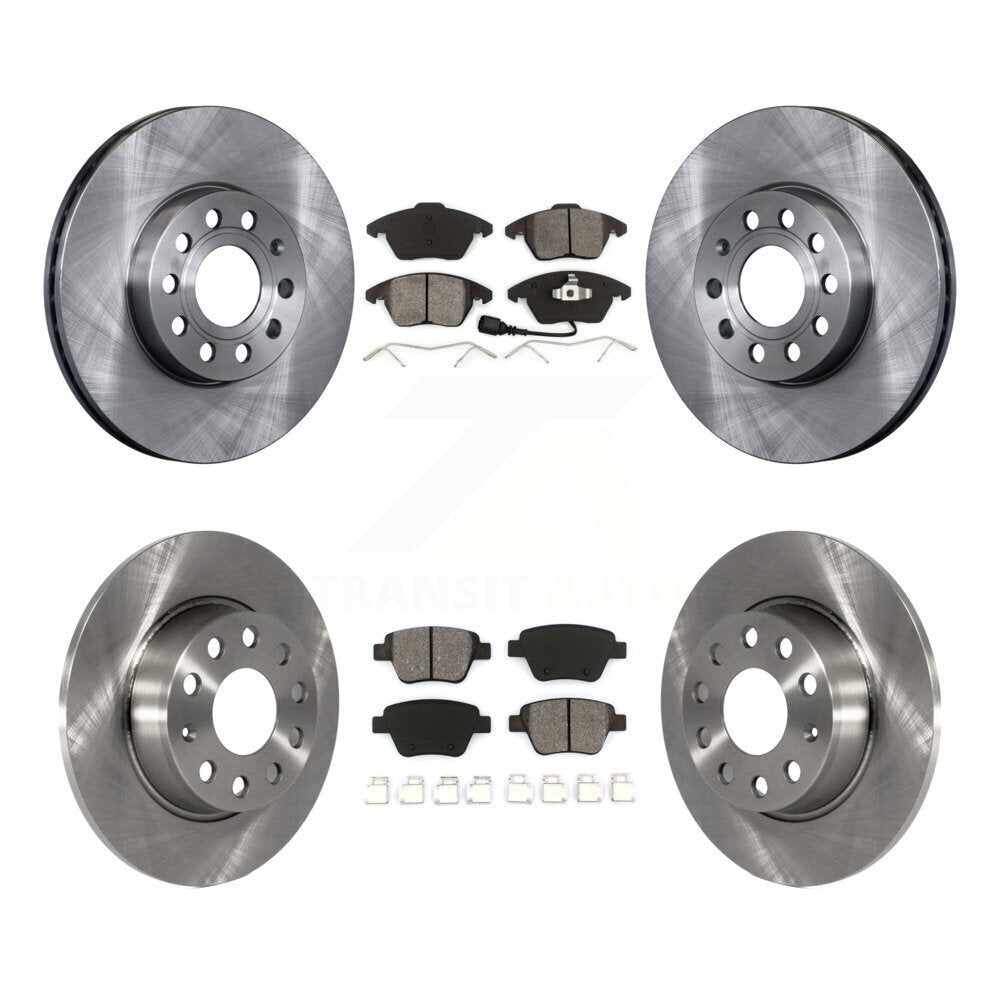 Disc Brake Rotors And Semi-Metallic Pads Front Rear Kit For Volkswagen Beetle