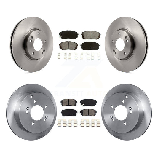 Brake Rotor And Semi-Metallic Pad Front Rear Kit For Hyundai Tucson Kia Sportage