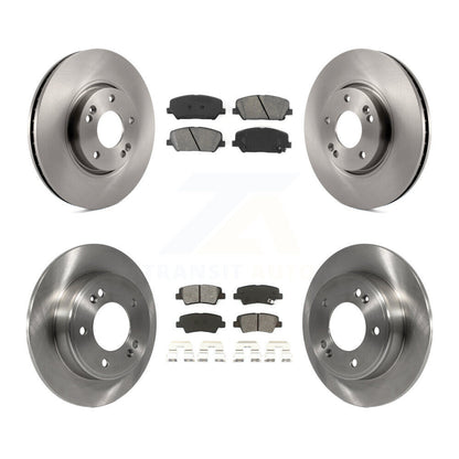 Brake Rotor & Semi-Metallic Pad Front Rear Kit For Hyundai Veloster Turbocharged