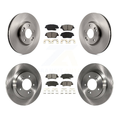 Disc Brake Rotors And Semi-Metallic Pads Front Rear Kit For Kia Optima