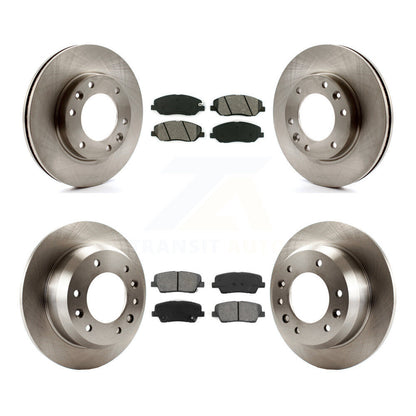 Brake Rotors & Semi-Metallic Pad Front Rear Kit For Kia Sedona Hyundai Entourage