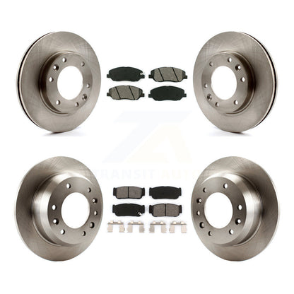 Brake Rotors & Semi-Metallic Pad Front Rear Kit For Hyundai Entourage Kia Sedona