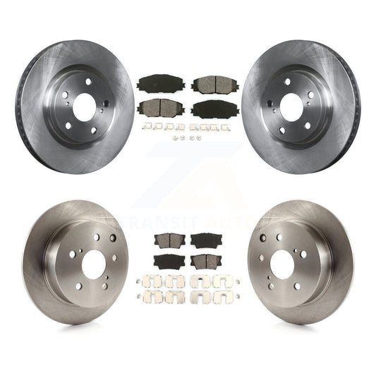 Disc Brake Rotor Semi-Metallic Pad Front Rear Kit For Toyota Matrix Pontiac Vibe