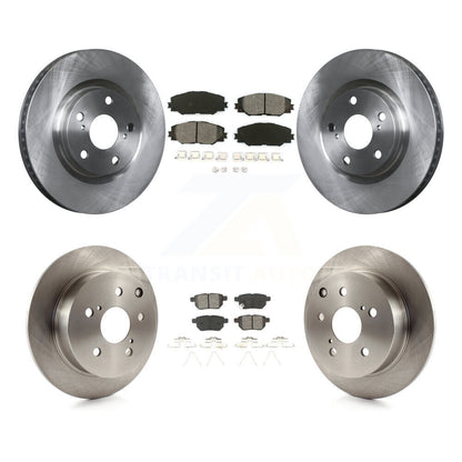 Disc Brake Rotor And Semi-Metallic Pad Front Rear Kit For 2010 Toyota Matrix XRS