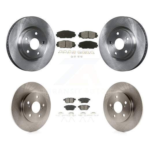Brake Rotor & Semi-Metallic Pad Front Rear Kit For Toyota Matrix Pontiac Vibe iM