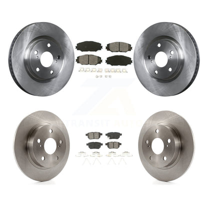 Disc Brake Rotors And Semi-Metallic Pads Front Rear Kit For 2011-2016 Scion tC