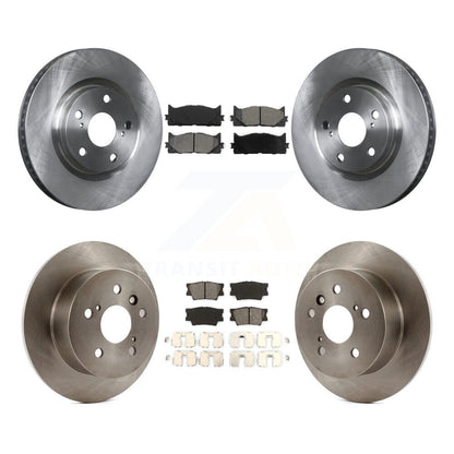 Brake Rotor Semi-Metallic Pad Front Rear Kit For Toyota Camry Lexus ES350 Avalon